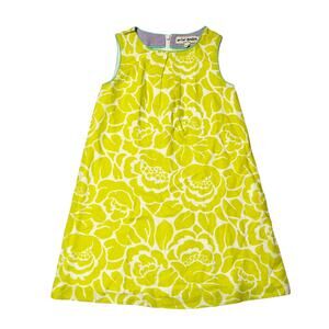 Mini Boden Linen Blend Floral Dress Size 5/6